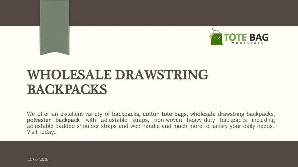 wholesale drawstring backpacks