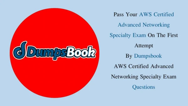 AWS Certified Advanced Networking Specialty Exam Questions
