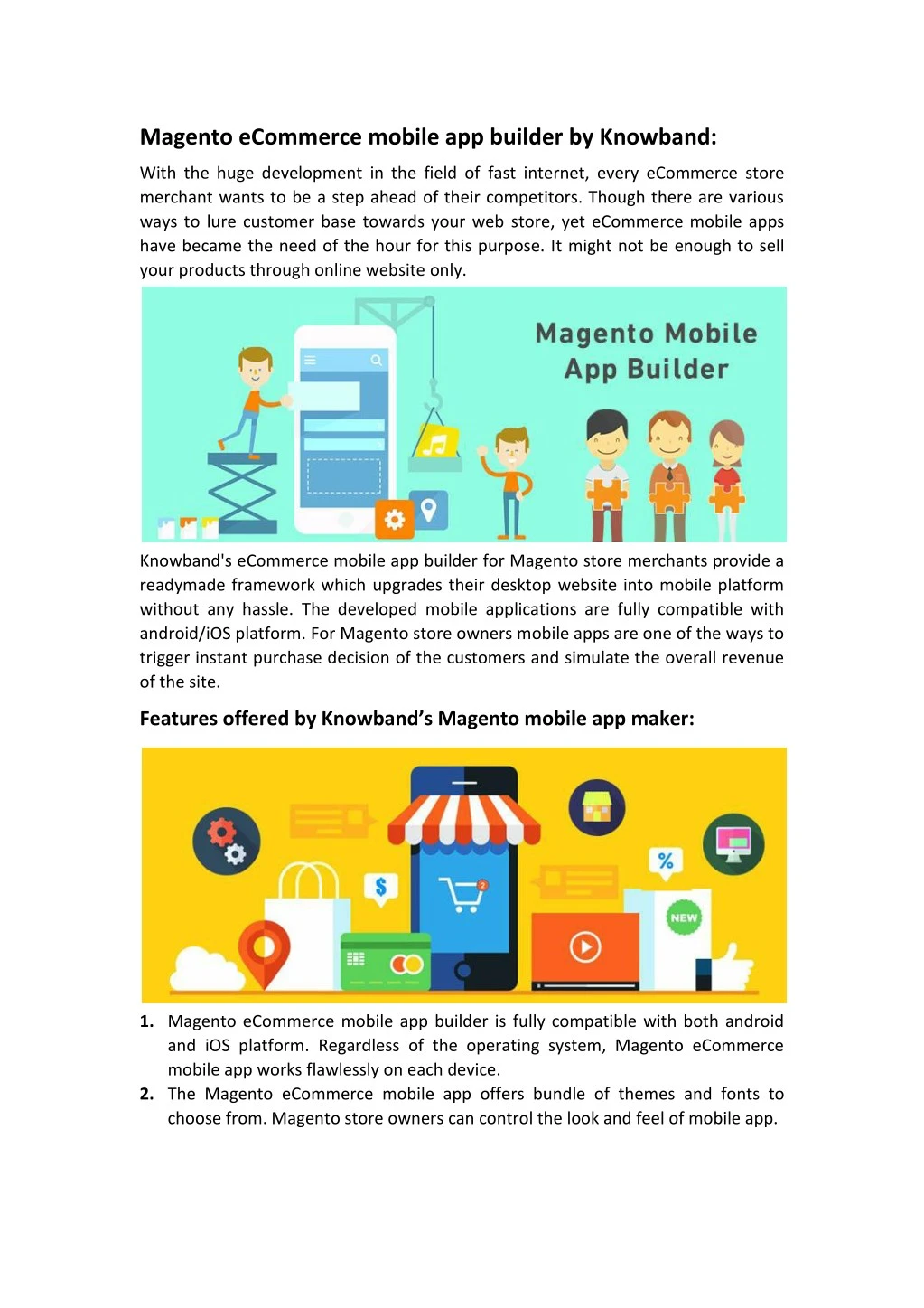 magento ecommerce mobile app builder by knowband