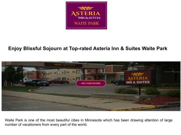 Enjoy Blissful Sojourn at Top-rated Asteria Inn & Suites Waite Park