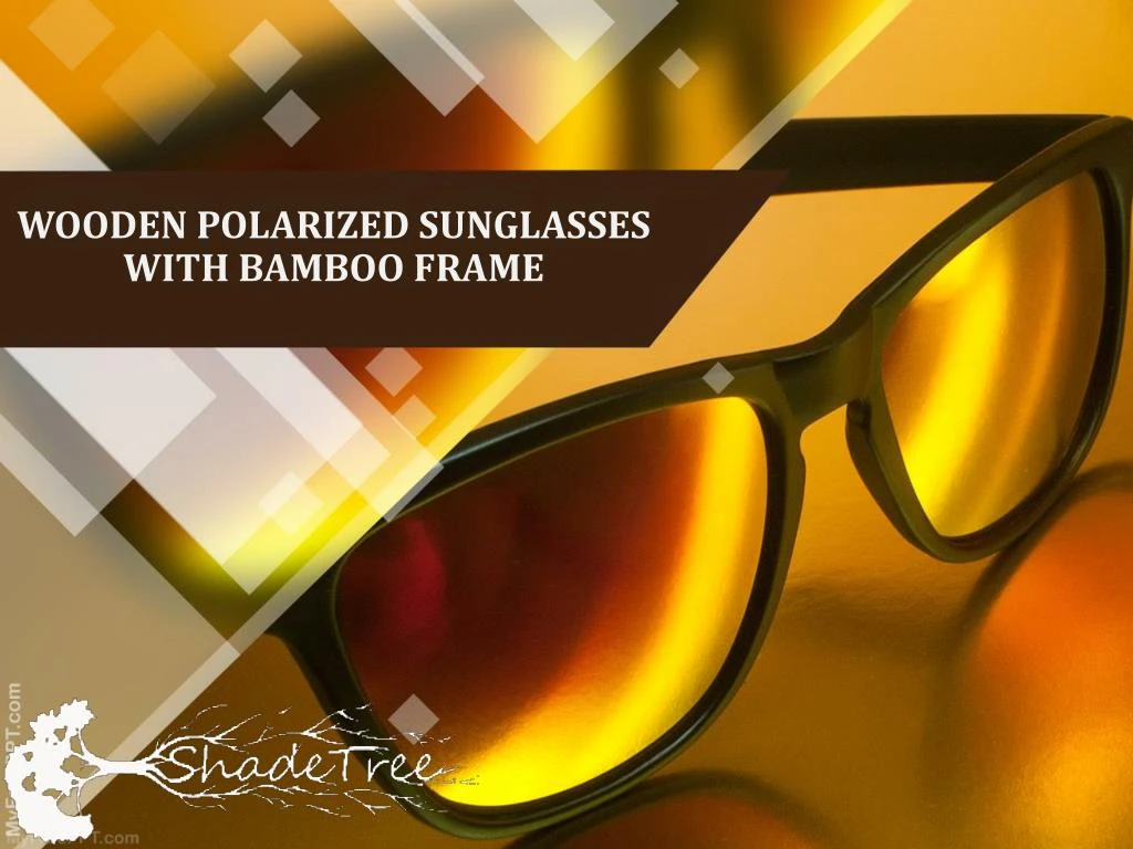 wooden polarized sunglasses with bamboo frame