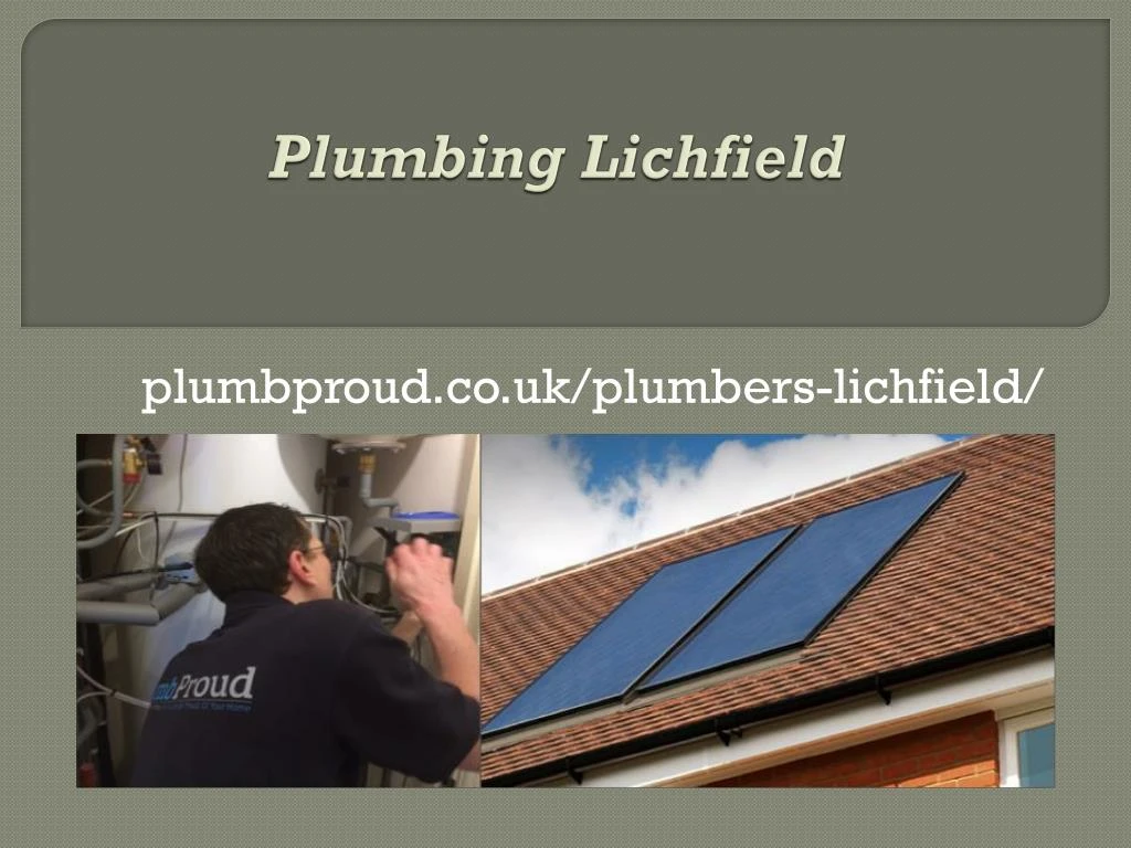 plumbing lichfield