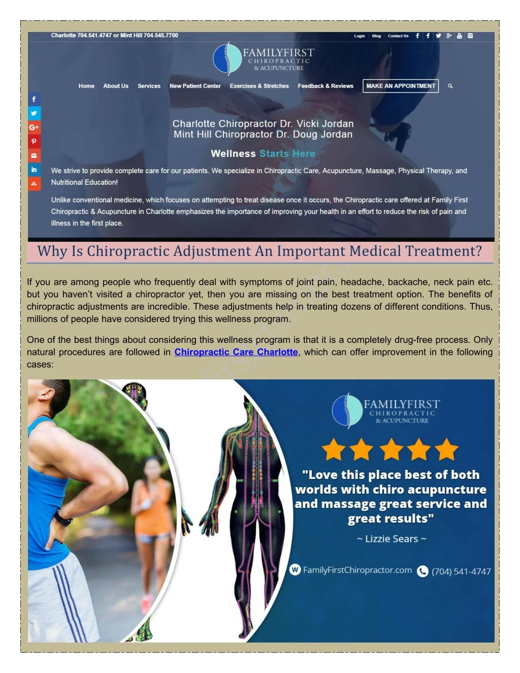 why is chiropractic adjustment an important