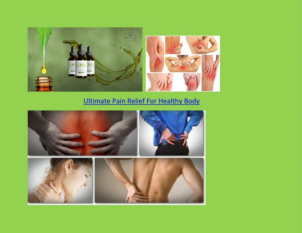 ultimate pain relief for healthy body