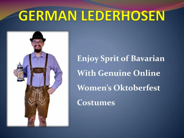 German Lederhosen