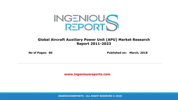Global Auxiliary Power Unit (APU) Market Research Report
