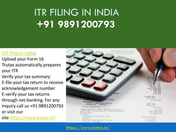 I have a Form 16, how do I ITR filing in India? 09891200793