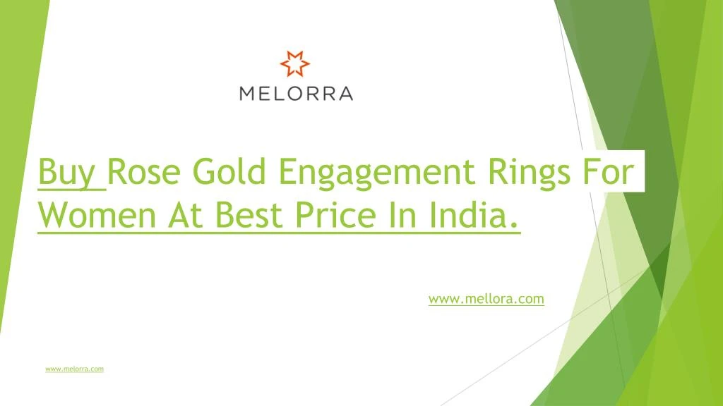 buy rose gold engagement rings for women at best price in india