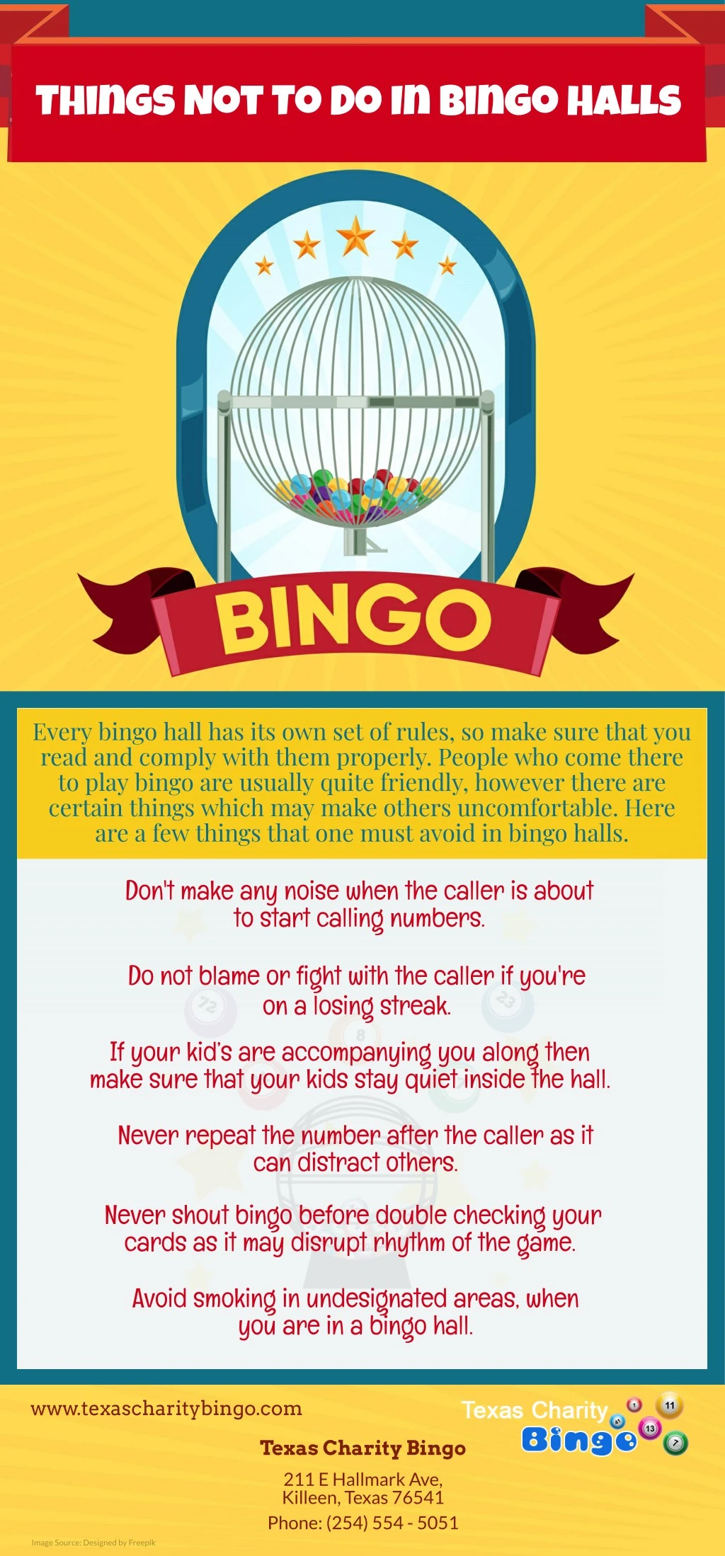 things not to do in bingo halls