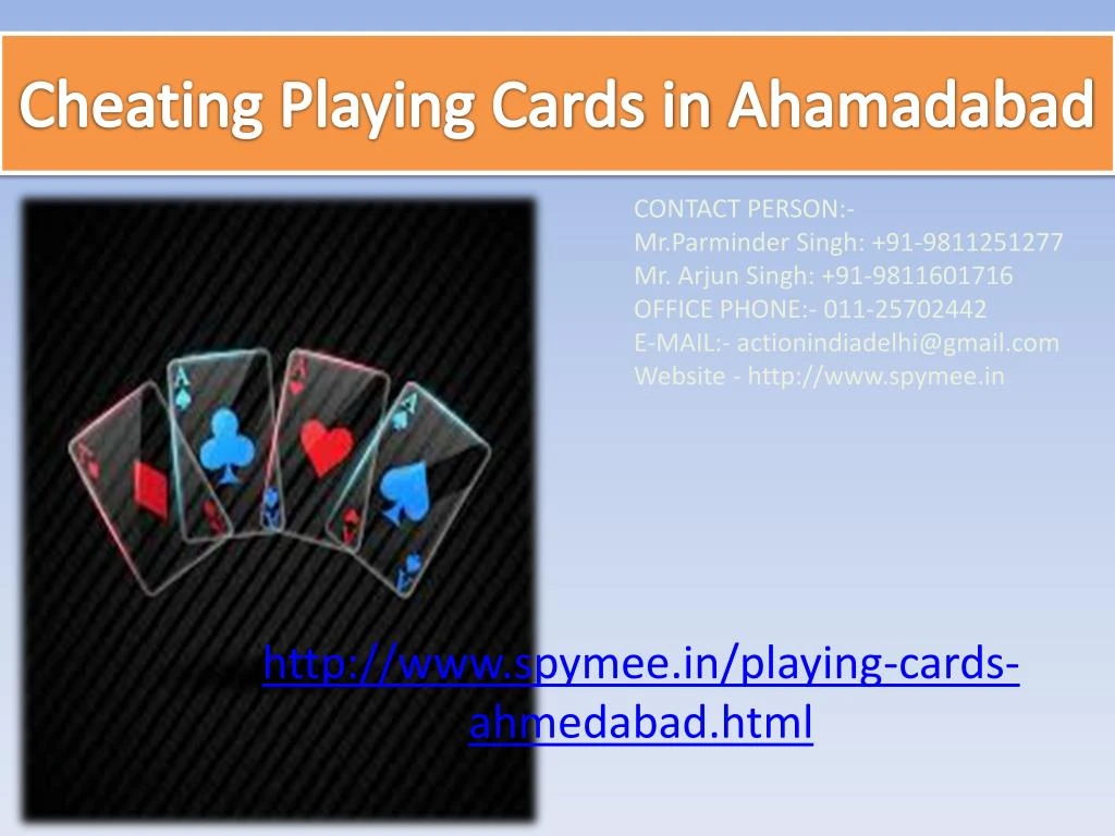 cheating playing cards in ahamadabad