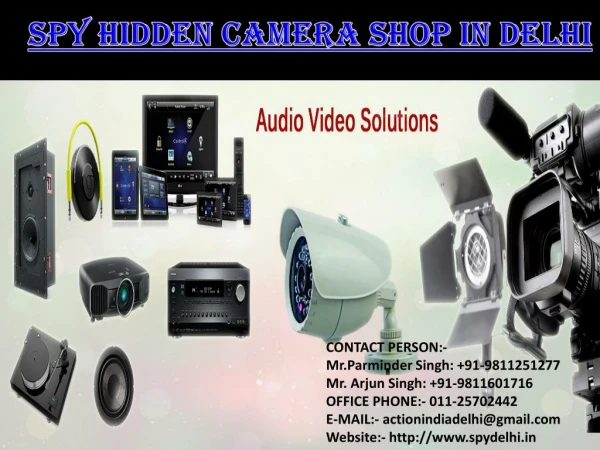 HD Spy Hidden Camera Shop in Delhi