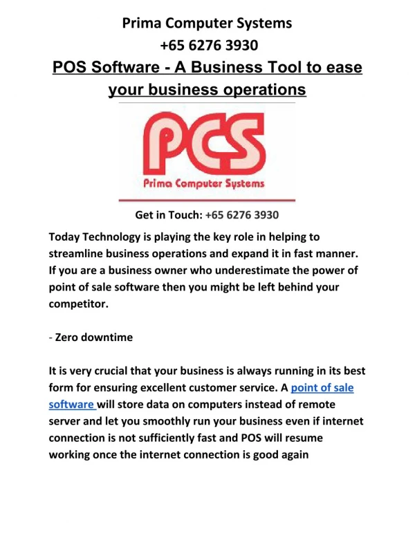 POS Software Solution - A Guide to your business needs