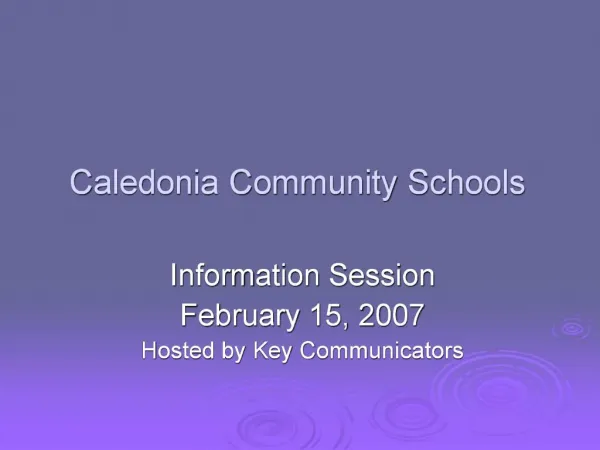 Caledonia Community Schools