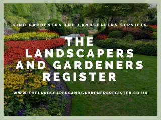 Find Gardeners and Landscapers Services across the UK - slide 1