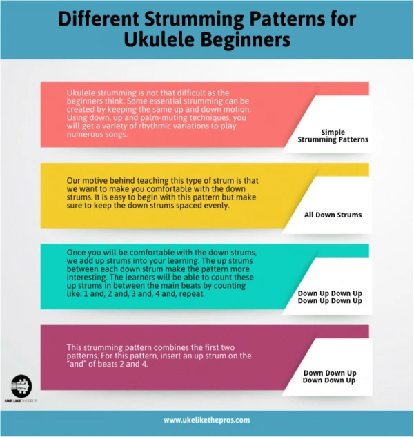 Different Strumming Patterns for Ukulele Beginners
