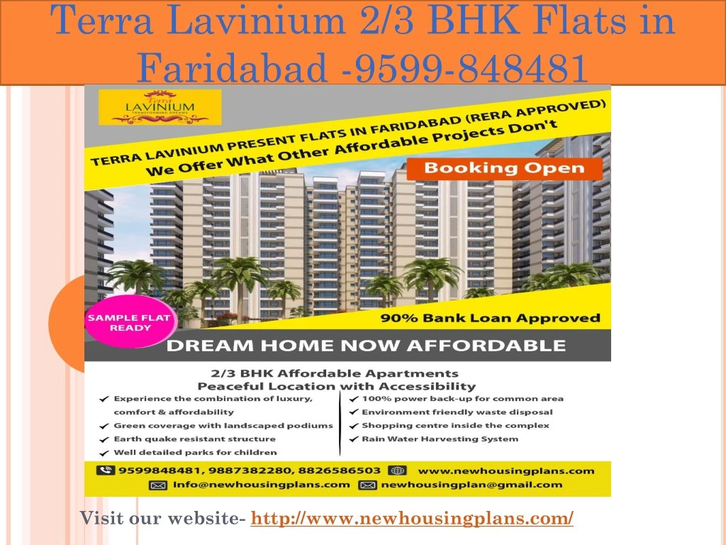 terra lavinium 2 3 bhk flats in faridabad 9599