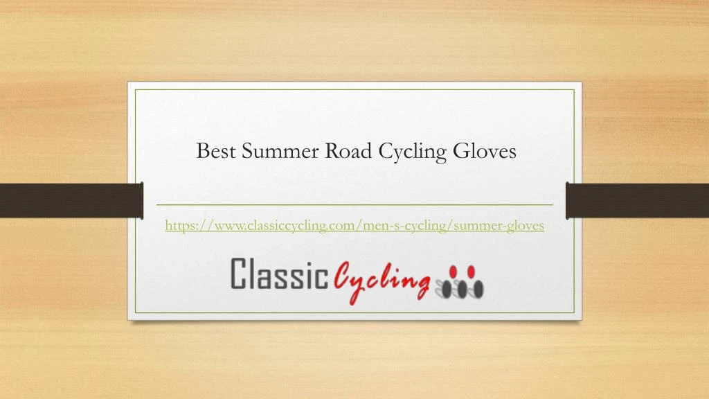 best summer road cycling gloves