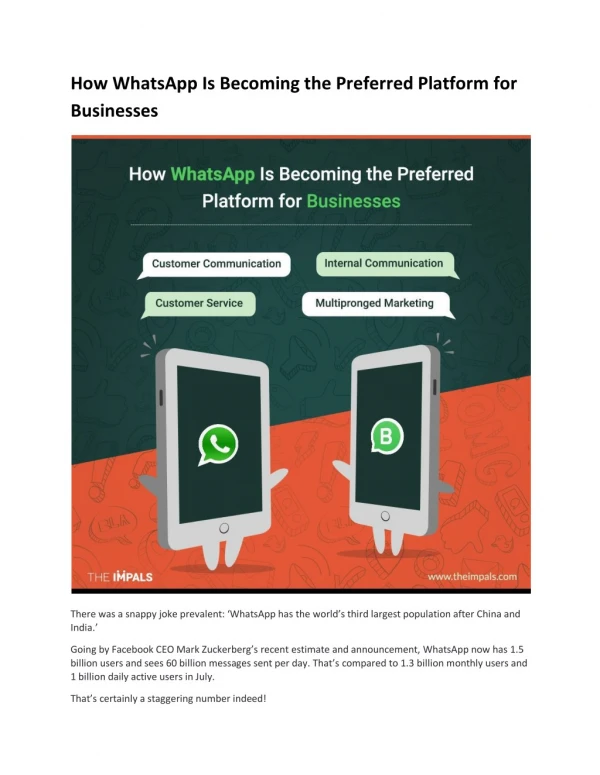 How WhatsApp Is Becoming the Preferred Platform for Businesses