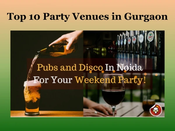 Top 10 party venues in Noida