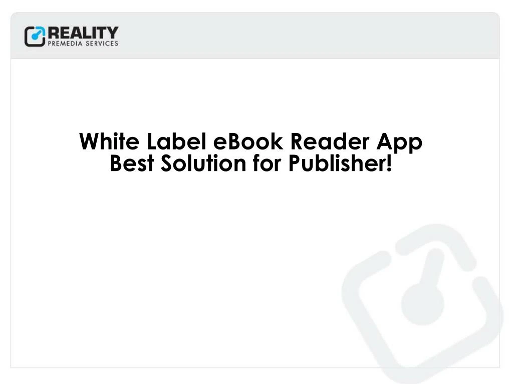 white label ebook reader app best solution for publisher
