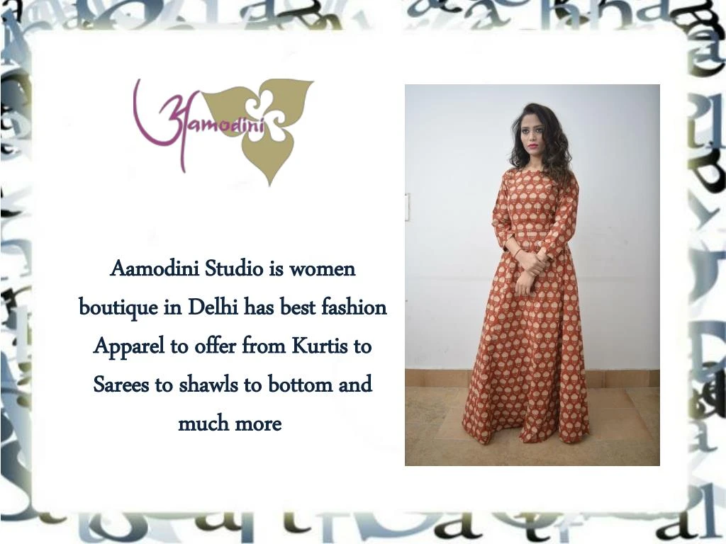 aamodini studio is women boutique in delhi