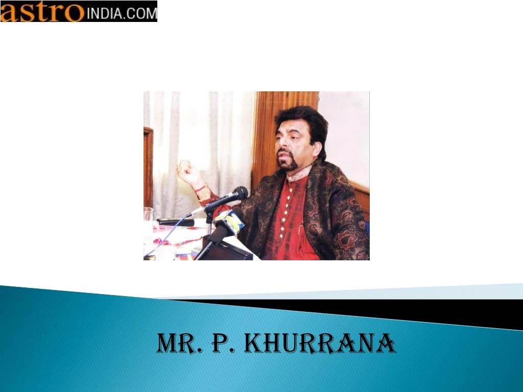 mr p khurrana