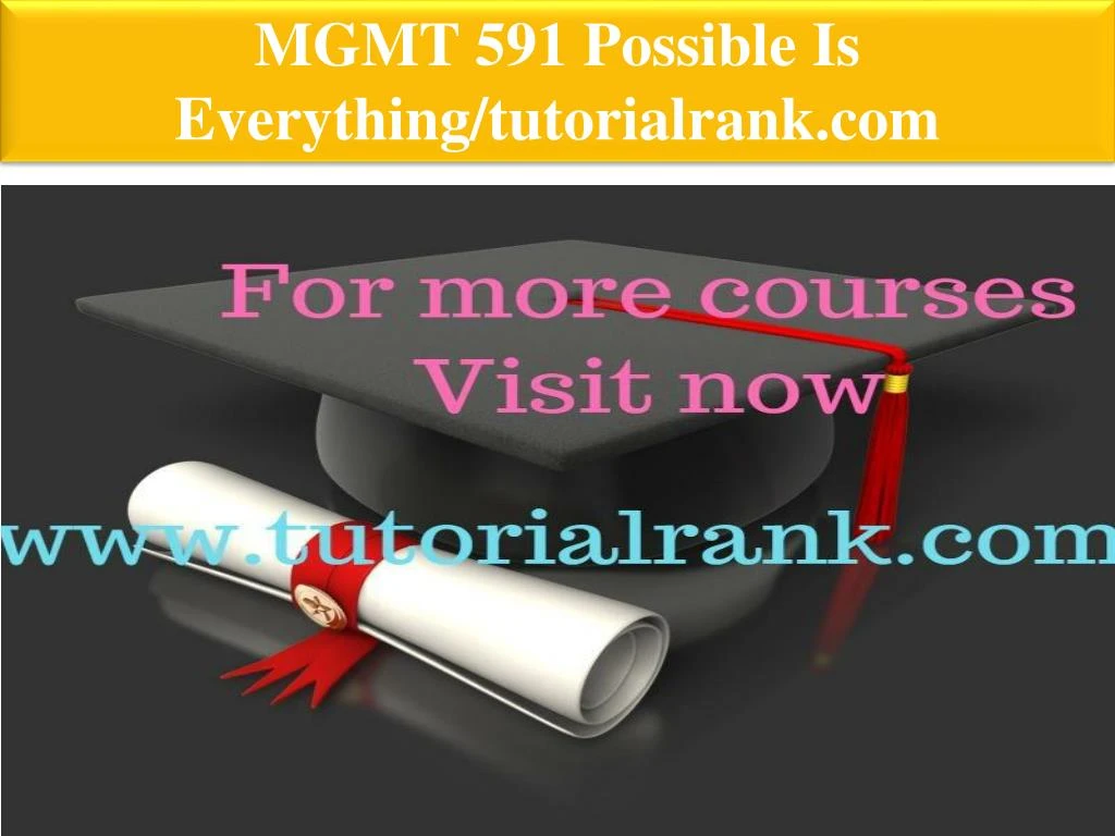 mgmt 591 possible is everything tutorialrank com
