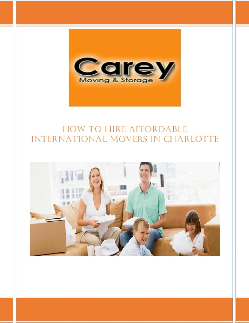 how to hire affordable international movers