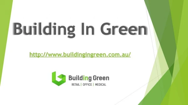 Fit out specialists | Building In Green