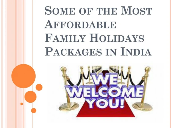 Most Affordable Family Holidays Packages in India