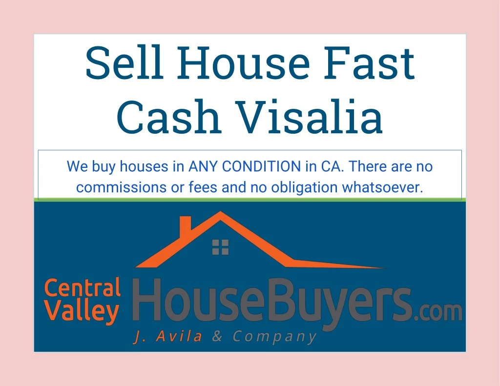 sell house fast cash visalia