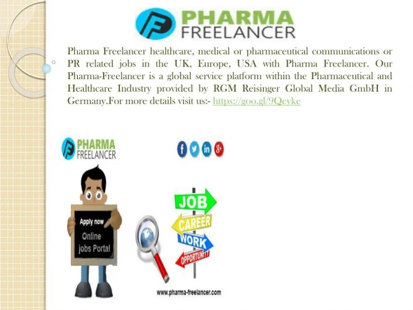 Browse jobs by company Pharma Freelancer