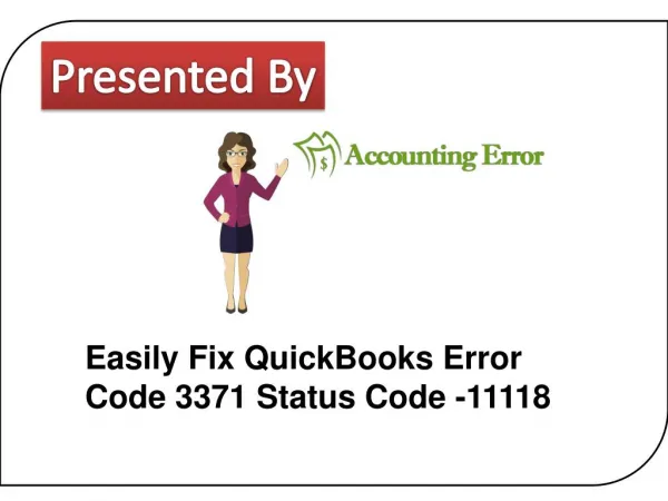 Easily Fix Quickbooks Error 3371 Status Code 11118