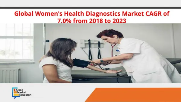 Global Women's Health Diagnostics Market CAGR of 7.0% from 2018 to 2023