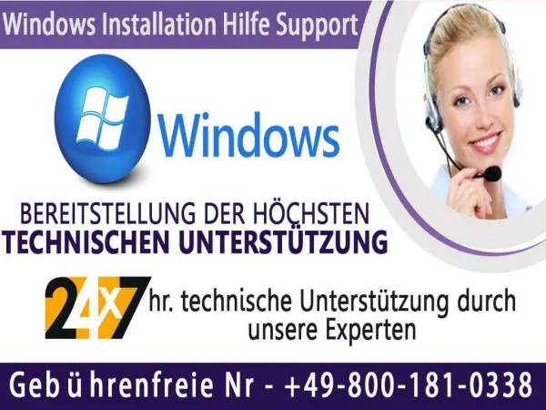 Warum sollten Sie0800-181-0338 Windows Installation Hilfe Hilfe wÃ¤hlen?