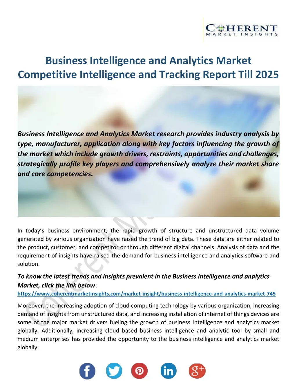 business intelligence and analytics market