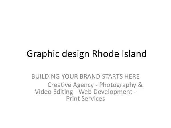 Graphic design Rhode Island