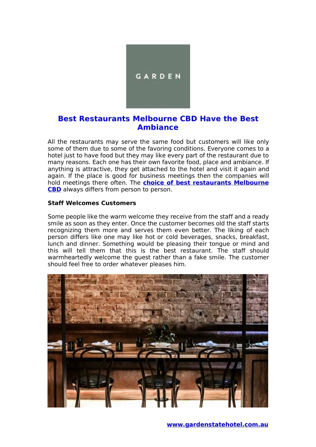 best restaurants melbourne cbd have the best