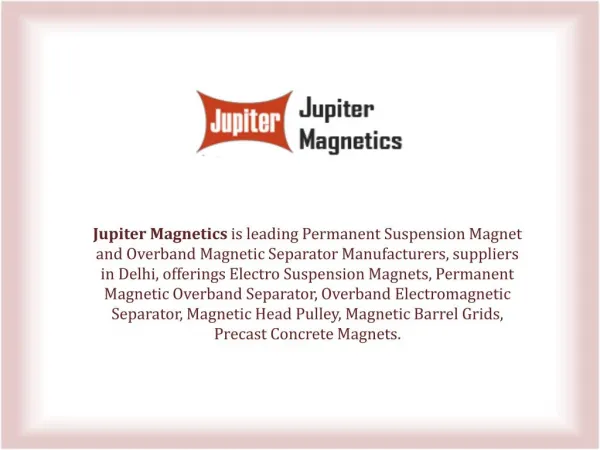 Permanent Suspension Magnets Manufacturers