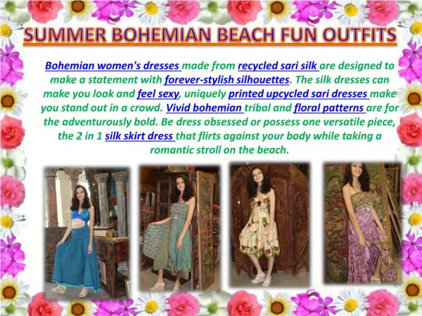 SUMMER BOHEMIAN BEACH FUN OUTFITS