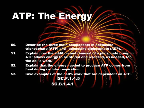 ATP: The Energy