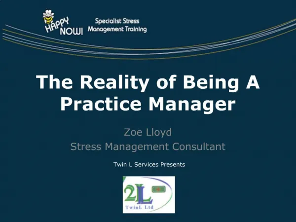 The Reality of Being A Practice Manager