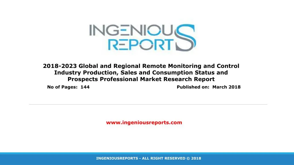 2018 2023 global and regional remote monitoring