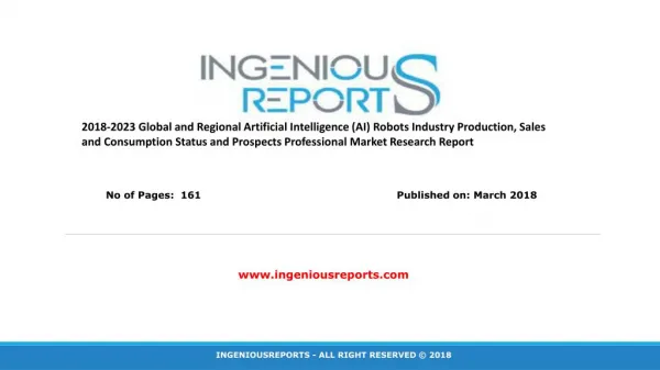 Artificial Intelligence (AI) Robots-Global Market Overview