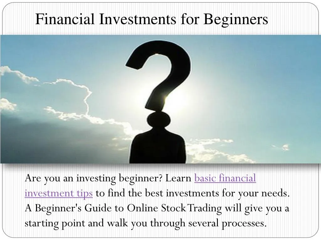financial investments for beginners