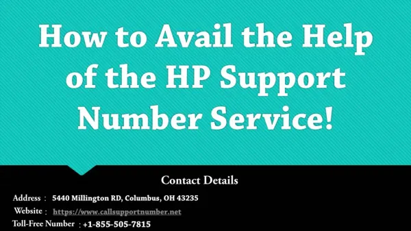 How to Avail the Help of the HP Support Number Service