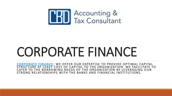 Corporate Financial Accounting in Dubai
