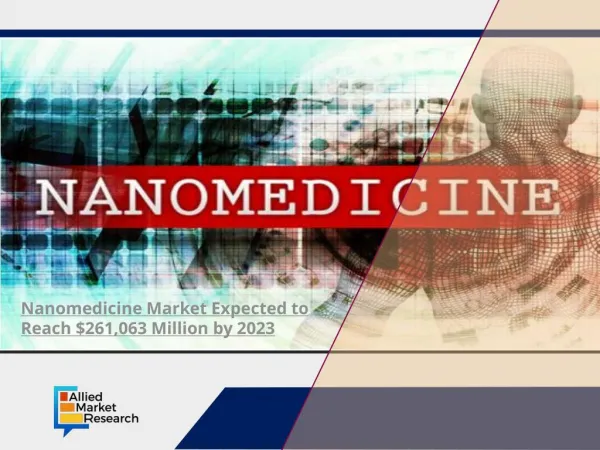 Nanomedicine Market statistics and global Industry size 2023