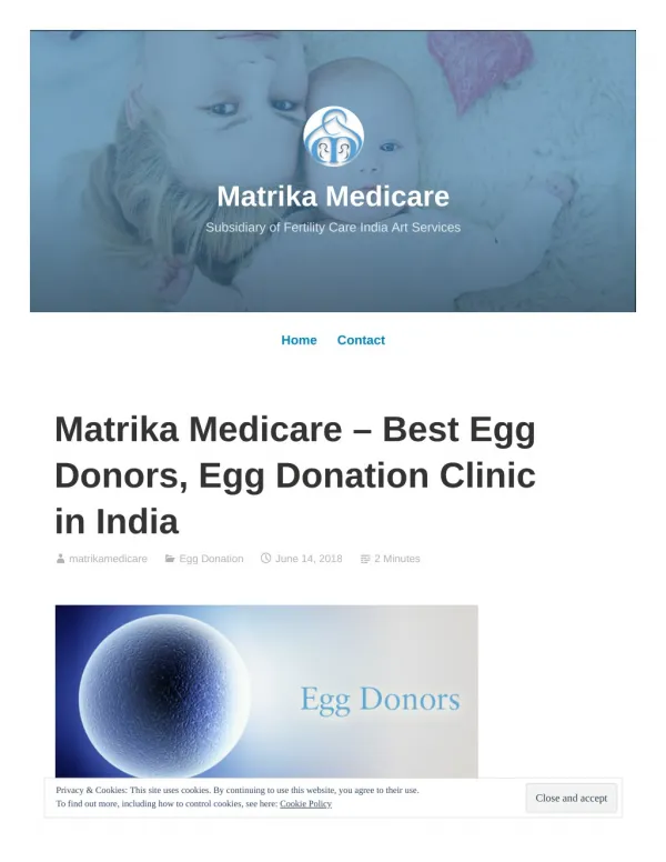 Matrika Medicare - Best Egg Donors, Egg Donation Clinic in India