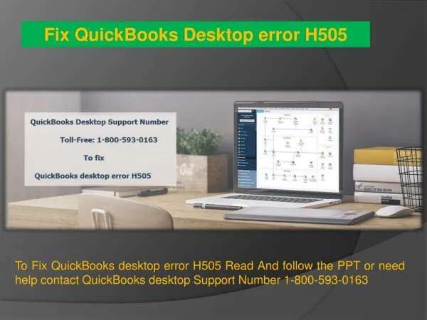 1-800-593-0163 Steps to fix QuickBooks Desktop Error H505